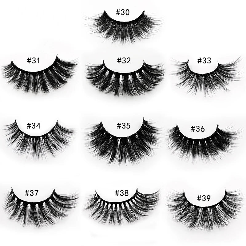 Wholesale Eyelashes 4/20/50/100pcs 3D Mink Lashes Natural Maquiagem False Eyelash Wispy Fluffy Makeup Tools Faux Cilios In Bulk