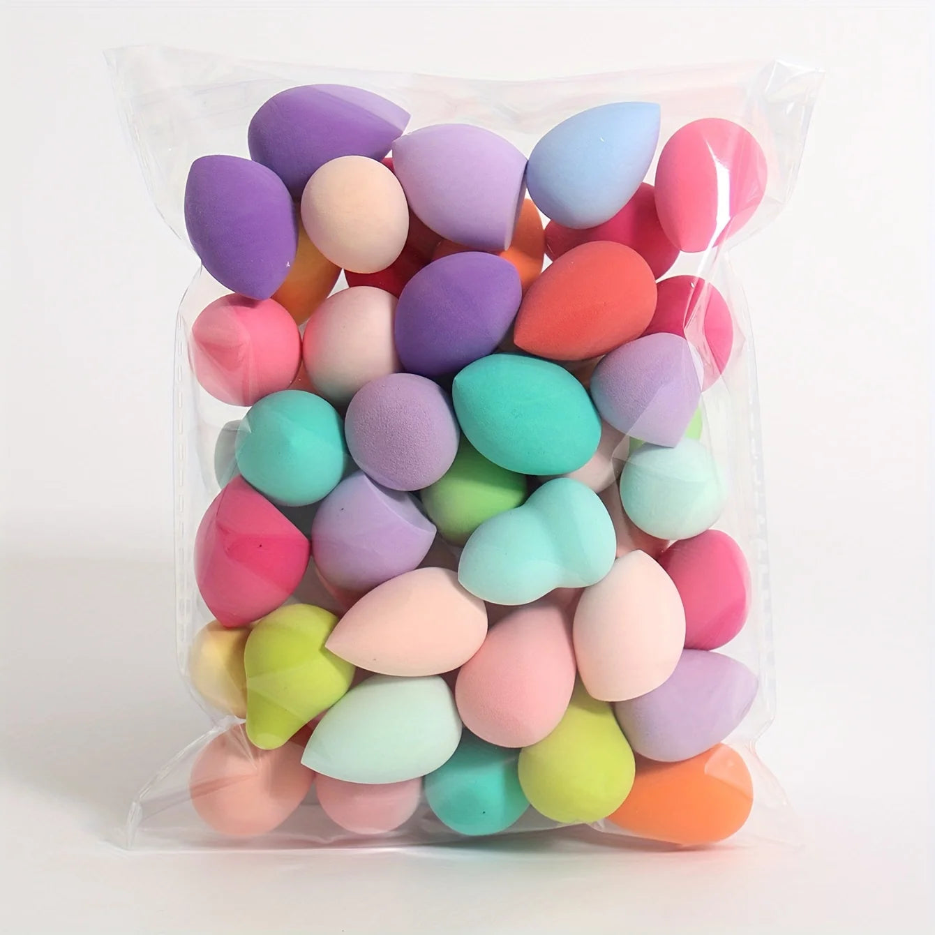 10/20/50/100 pieces of mini beauty sponges, various shapes and colors of makeup sponges, mixed beauty sponge set, makeup tools