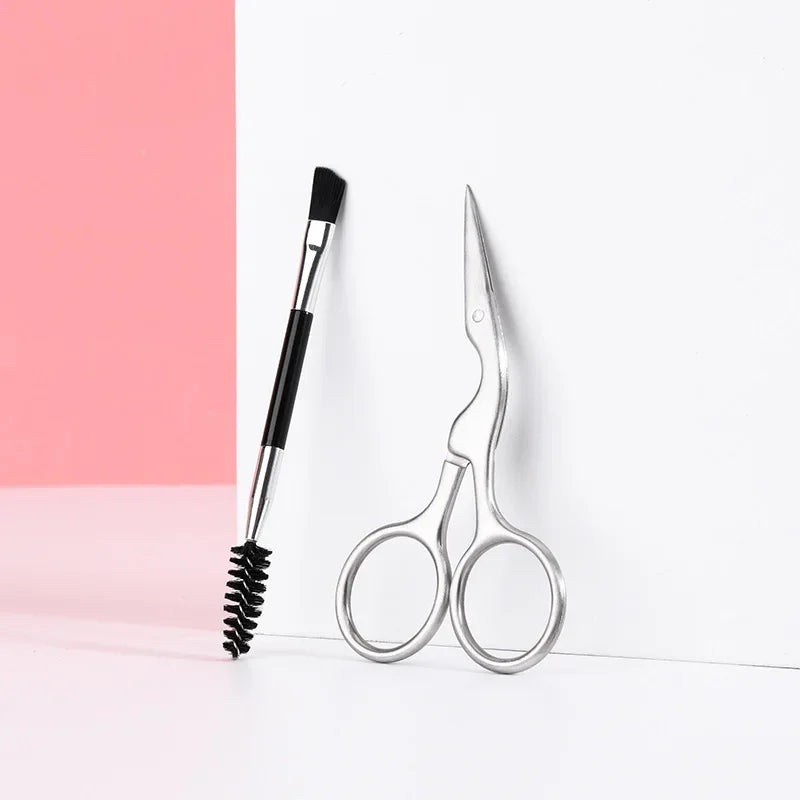 2-17 PCS Eyebrow Trimmer Set  Eyebrow Razor Scraping  Eyebrow Comb Razor Clip Scissors Tweezers Makeup Tools Sets