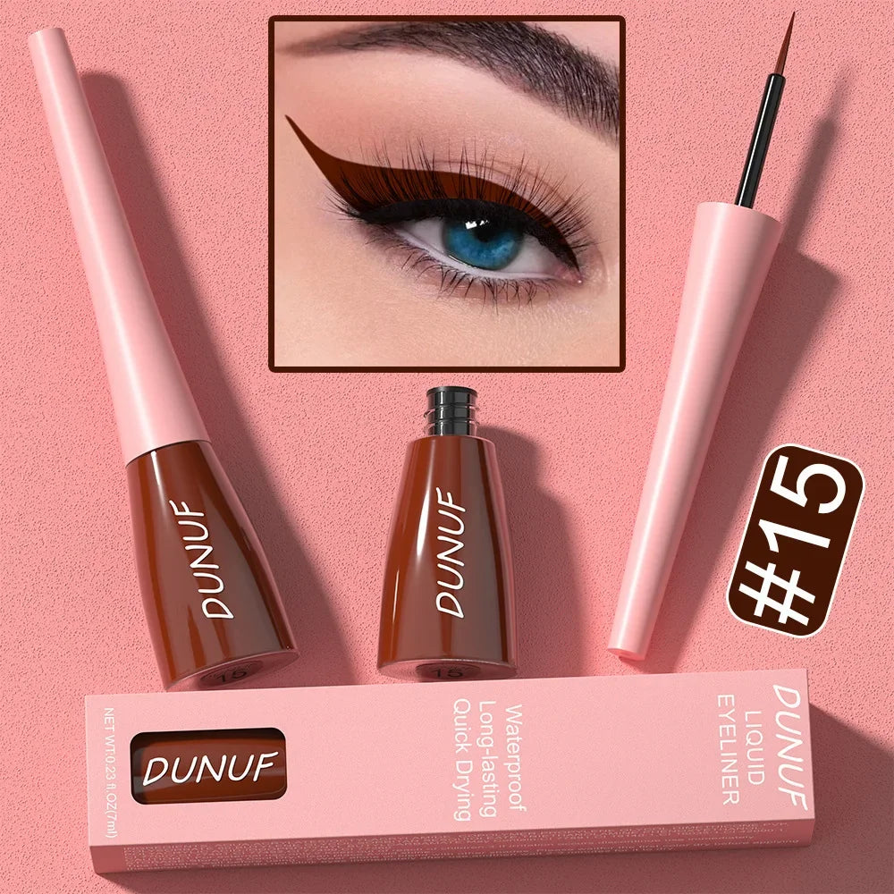 Colorful Liquid Eyeliner Quick Dry Waterproof Eye Pencil Long Lasting Eyes Cosmetic Blue Green Glitter Eye Showdow Makeup Tools