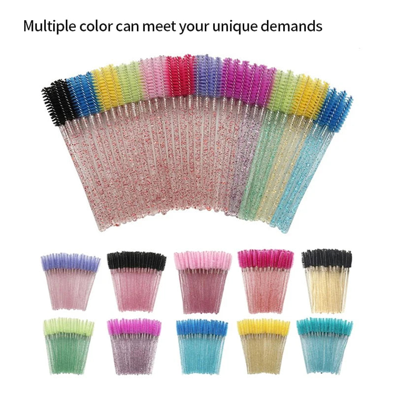 CNK Disposable Lip Brushes Eyelash Mascara Wands 2 In 1 Bundle Sale Lipstick Cotton Swab Lipgloss Brush Makeup Tools Applicators