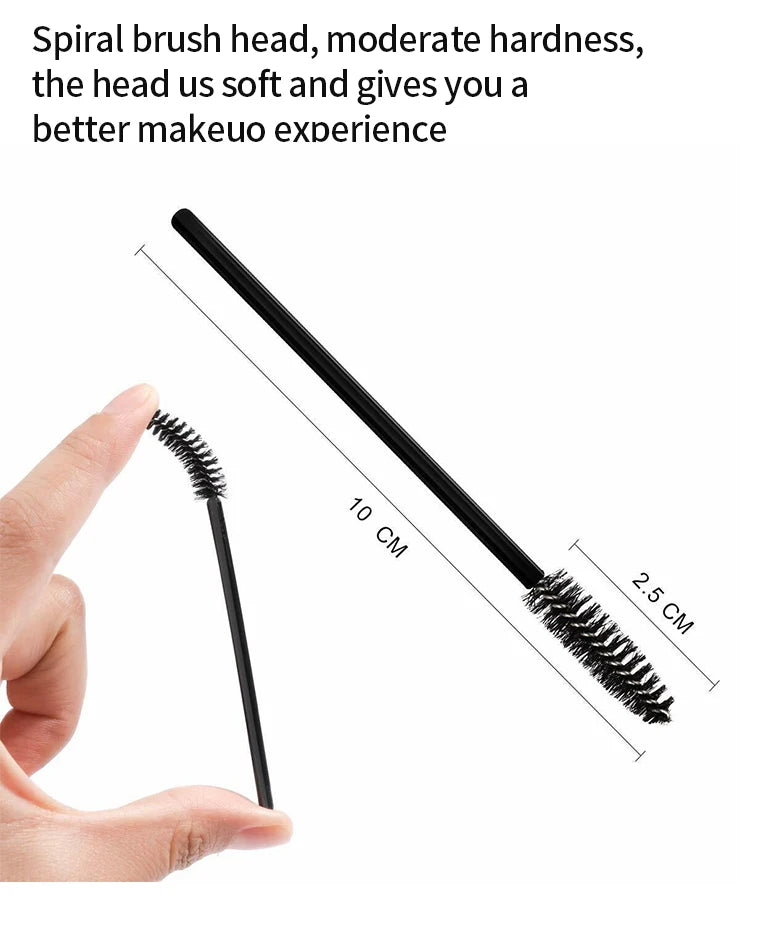 CNK Disposable Lip Brushes Eyelash Mascara Wands 2 In 1 Bundle Sale Lipstick Cotton Swab Lipgloss Brush Makeup Tools Applicators
