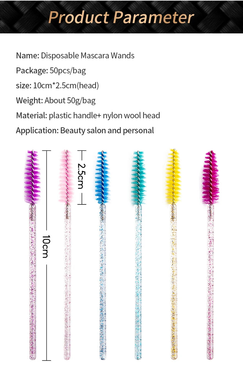 CNK Disposable Lip Brushes Eyelash Mascara Wands 2 In 1 Bundle Sale Lipstick Cotton Swab Lipgloss Brush Makeup Tools Applicators