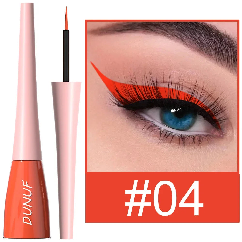 Colorful Liquid Eyeliner Quick Dry Waterproof Eye Pencil Long Lasting Eyes Cosmetic Blue Green Glitter Eye Showdow Makeup Tools