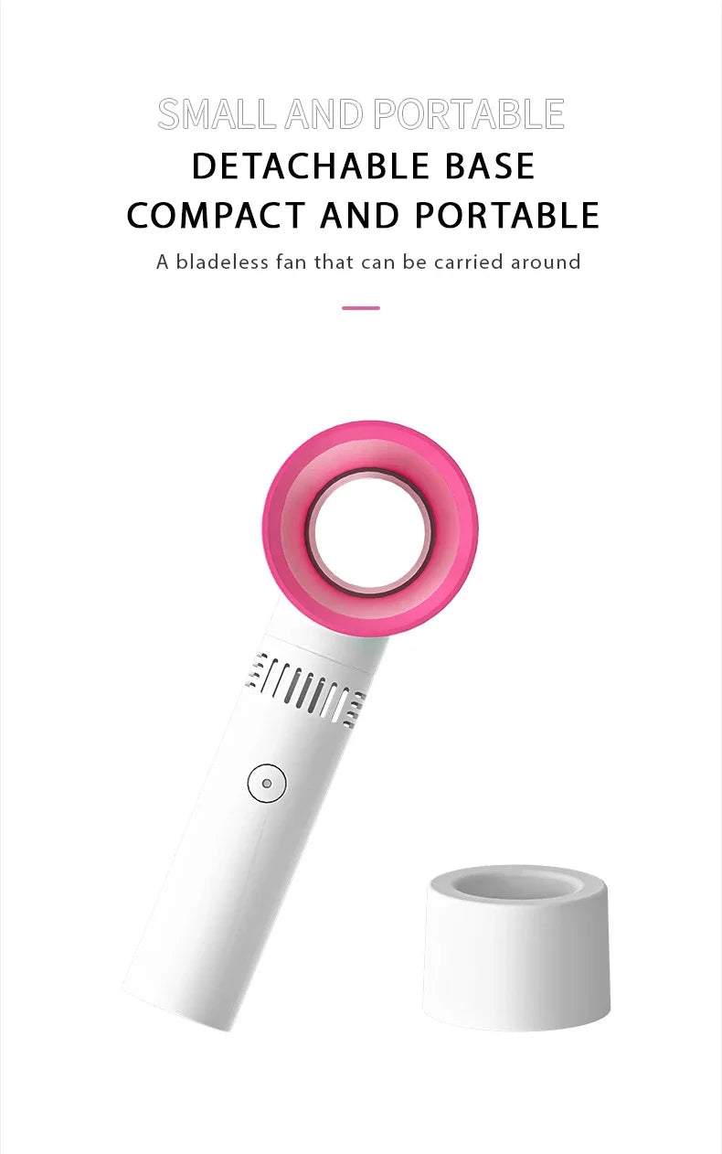 Rechargeable Eyelash Blower USB Portable False Eyelash Fast Drying Bladeless Fan False Eyelash Extender Women's Makeup Tools
