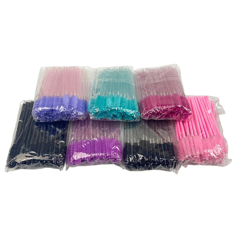 CNK Disposable Lip Brushes Eyelash Mascara Wands 2 In 1 Bundle Sale Lipstick Cotton Swab Lipgloss Brush Makeup Tools Applicators