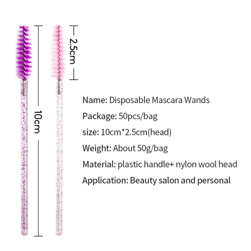 CNK Disposable Lip Brushes Eyelash Mascara Wands 2 In 1 Bundle Sale Lipstick Cotton Swab Lipgloss Brush Makeup Tools Applicators