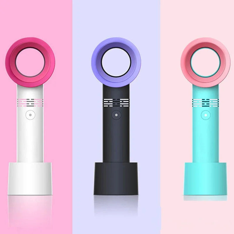 Rechargeable Eyelash Blower USB Portable False Eyelash Fast Drying Bladeless Fan False Eyelash Extender Women's Makeup Tools