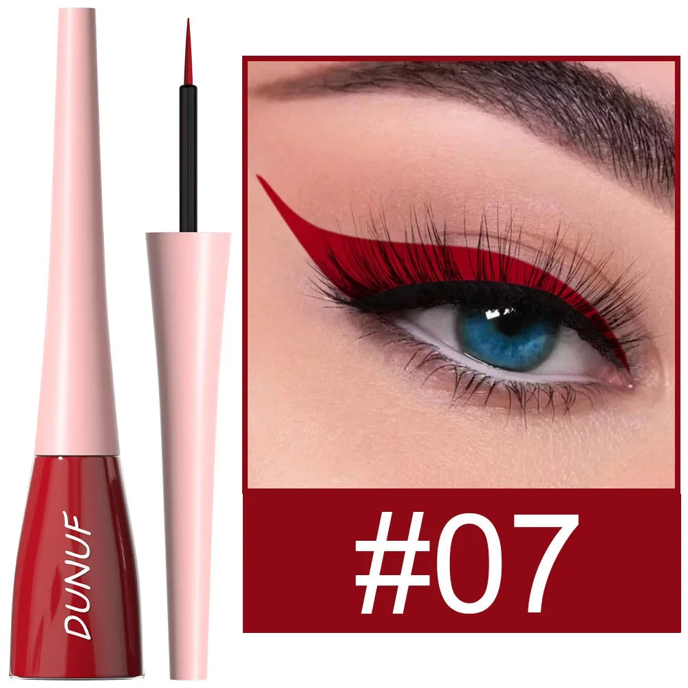 Colorful Liquid Eyeliner Quick Dry Waterproof Eye Pencil Long Lasting Eyes Cosmetic Blue Green Glitter Eye Showdow Makeup Tools