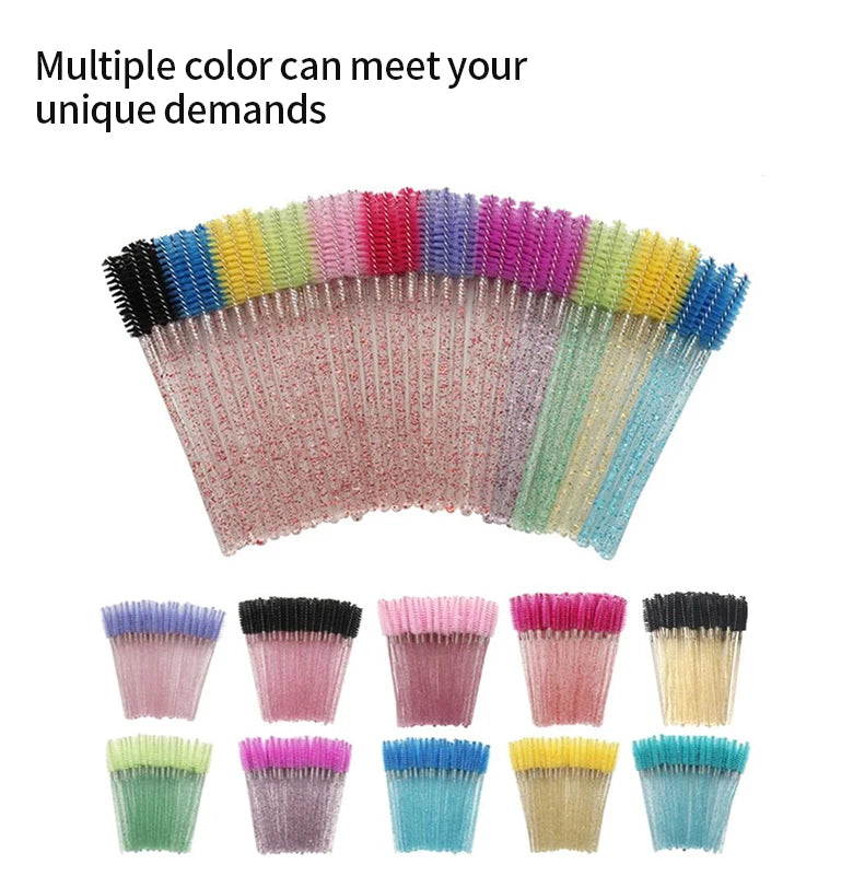 CNK Disposable Lip Brushes Eyelash Mascara Wands 2 In 1 Bundle Sale Lipstick Cotton Swab Lipgloss Brush Makeup Tools Applicators