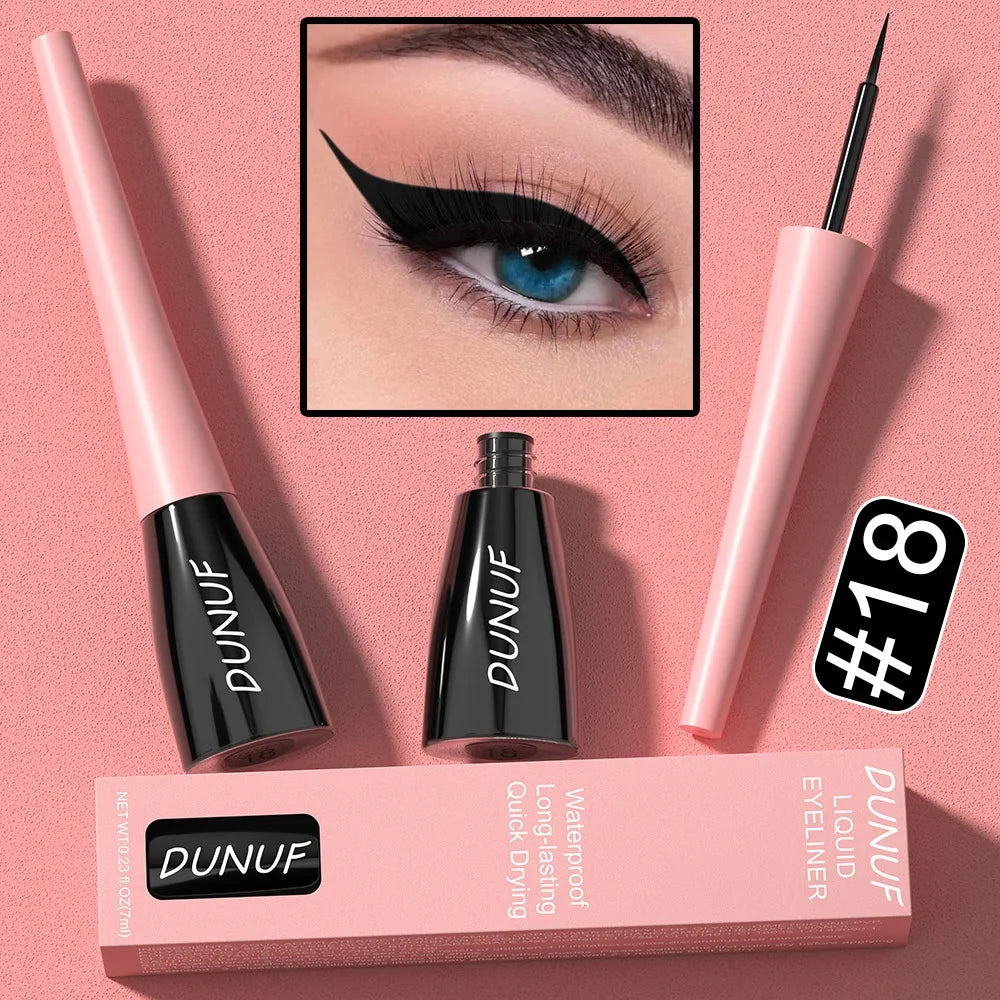 Colorful Liquid Eyeliner Quick Dry Waterproof Eye Pencil Long Lasting Eyes Cosmetic Blue Green Glitter Eye Showdow Makeup Tools
