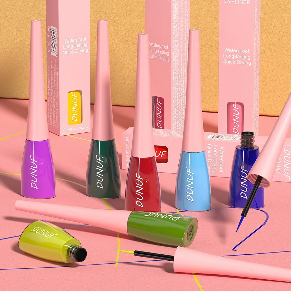 Colorful Liquid Eyeliner Quick Dry Waterproof Eye Pencil Long Lasting Eyes Cosmetic Blue Green Glitter Eye Showdow Makeup Tools