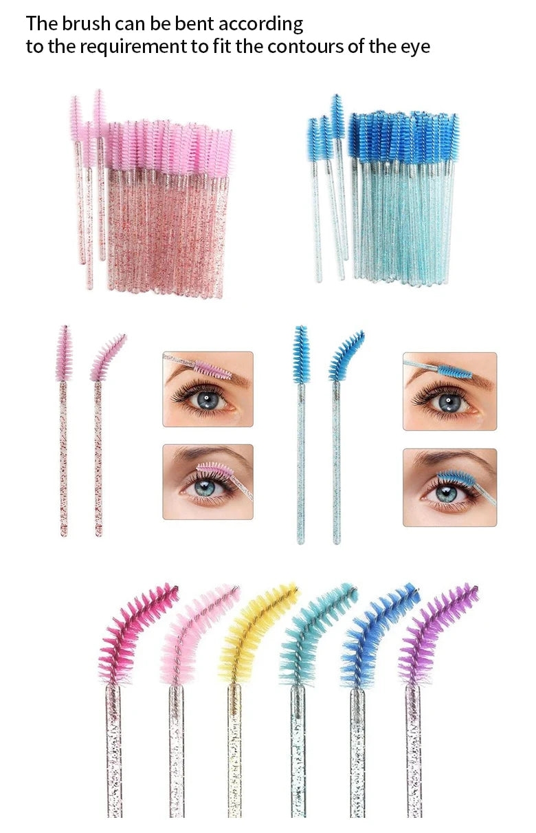 CNK Disposable Lip Brushes Eyelash Mascara Wands 2 In 1 Bundle Sale Lipstick Cotton Swab Lipgloss Brush Makeup Tools Applicators