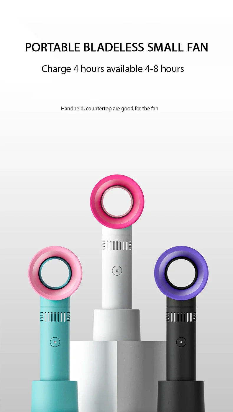 Rechargeable Eyelash Blower USB Portable False Eyelash Fast Drying Bladeless Fan False Eyelash Extender Women's Makeup Tools