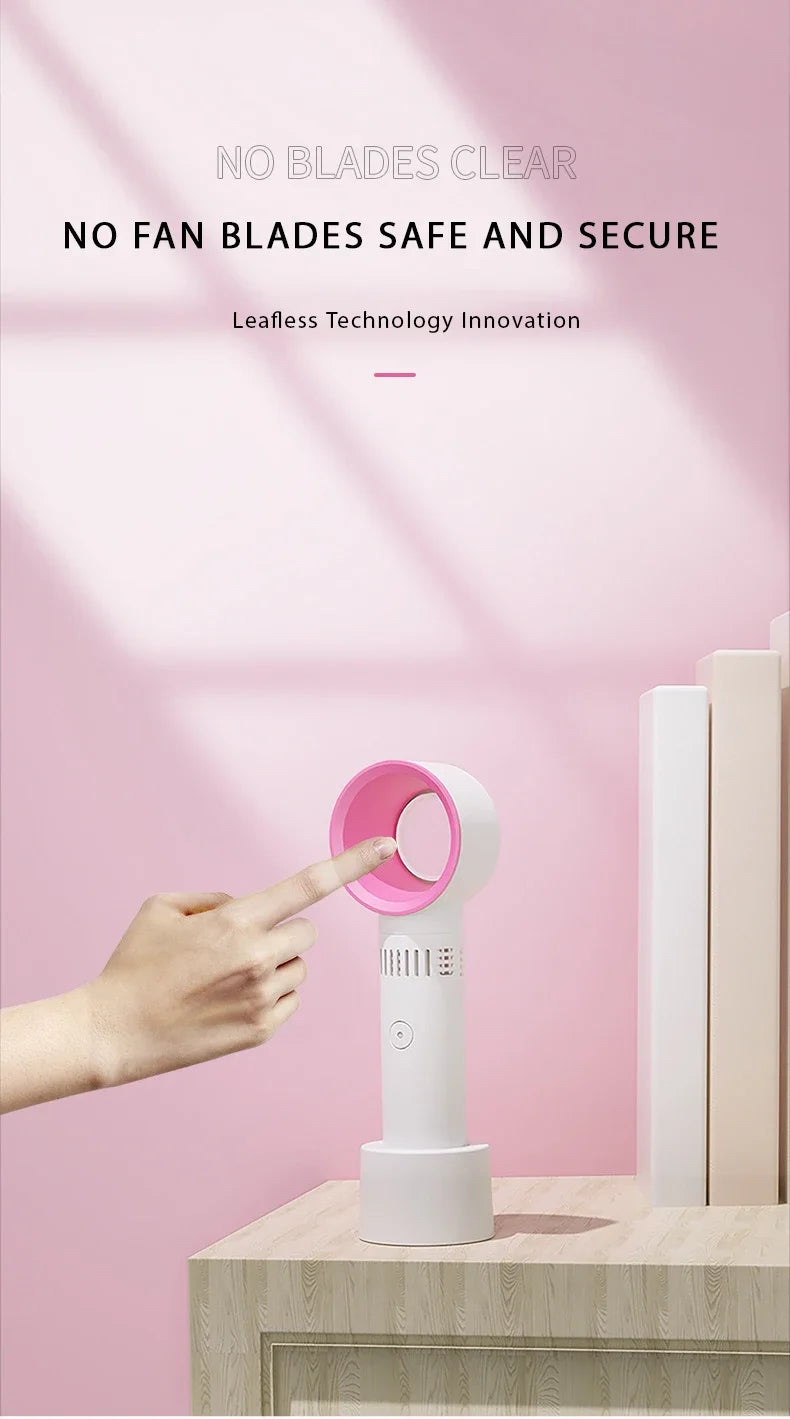 Rechargeable Eyelash Blower USB Portable False Eyelash Fast Drying Bladeless Fan False Eyelash Extender Women's Makeup Tools