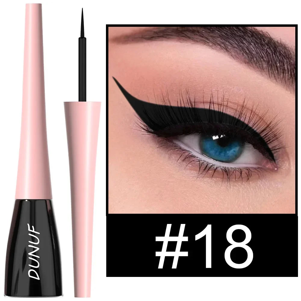 Colorful Liquid Eyeliner Quick Dry Waterproof Eye Pencil Long Lasting Eyes Cosmetic Blue Green Glitter Eye Showdow Makeup Tools