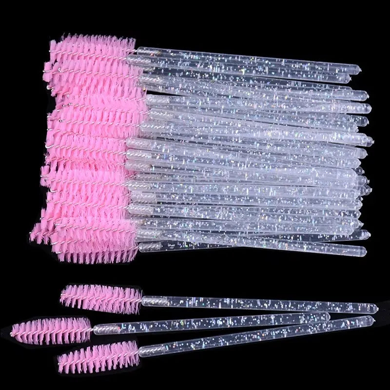 CNK Disposable Lip Brushes Eyelash Mascara Wands 2 In 1 Bundle Sale Lipstick Cotton Swab Lipgloss Brush Makeup Tools Applicators
