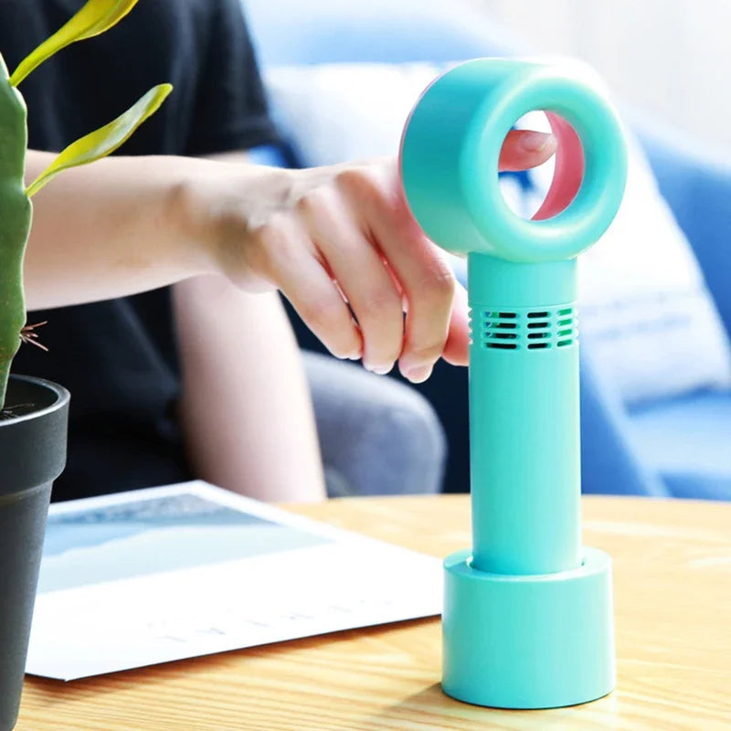 Rechargeable Eyelash Blower USB Portable False Eyelash Fast Drying Bladeless Fan False Eyelash Extender Women's Makeup Tools