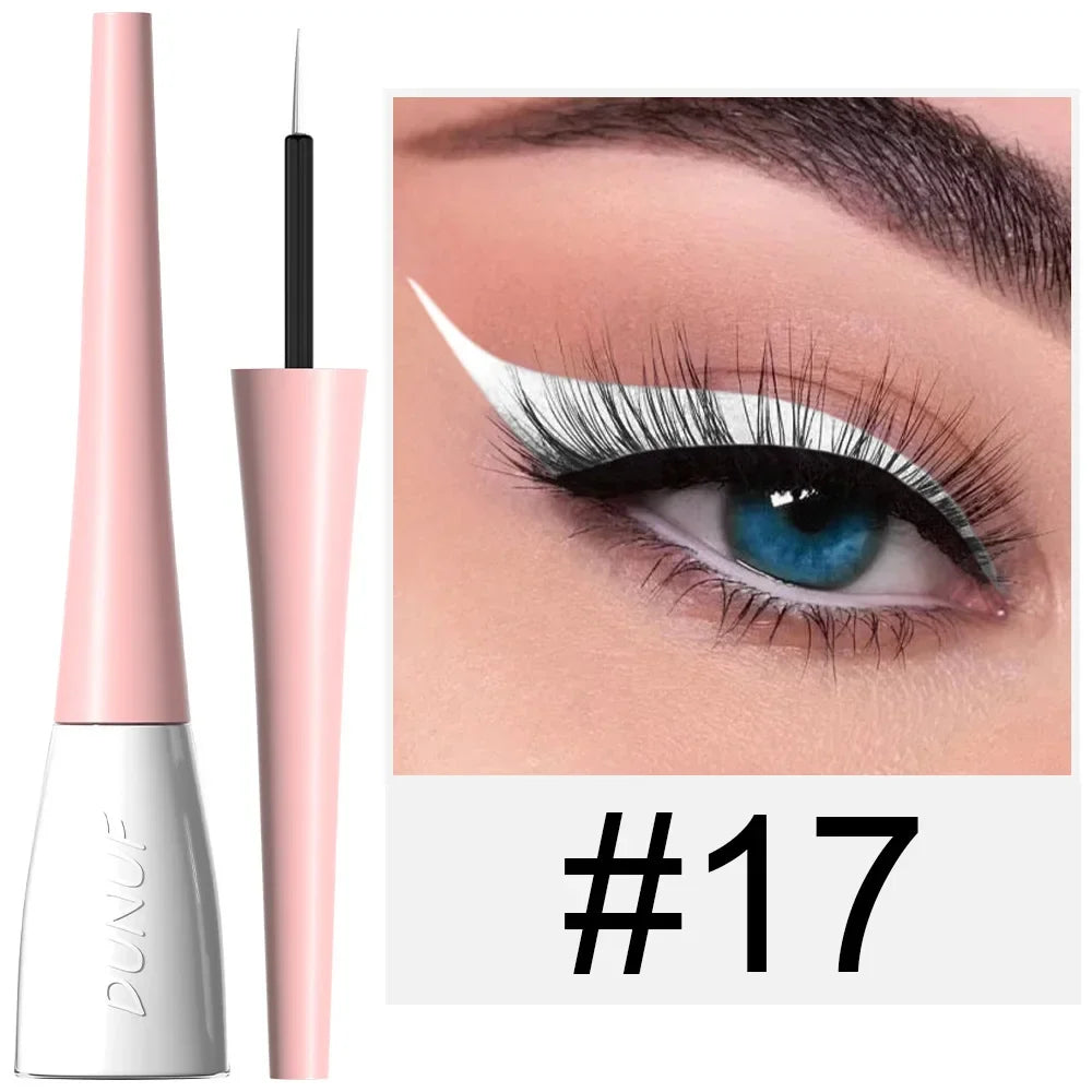 Colorful Liquid Eyeliner Quick Dry Waterproof Eye Pencil Long Lasting Eyes Cosmetic Blue Green Glitter Eye Showdow Makeup Tools